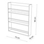 Hanah Home Estantería de Pared Cm-067 en Madera